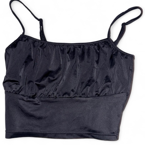 H&M Black Camisole Crop Top - Picture 1 of 3
